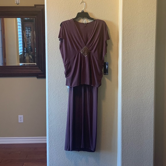 Daisy Fuentes Brown Pantsuit NEW - Picture 1 of 5